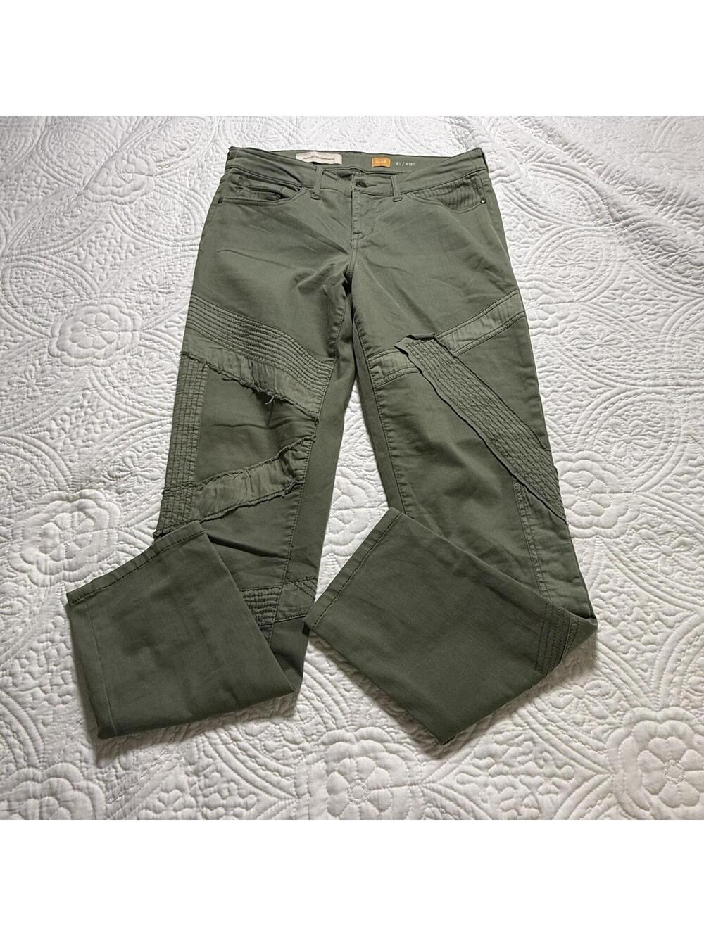 PILCRO and the Letter Press Olive Green FIT STET Skinny Jean Size 28 Street Wear